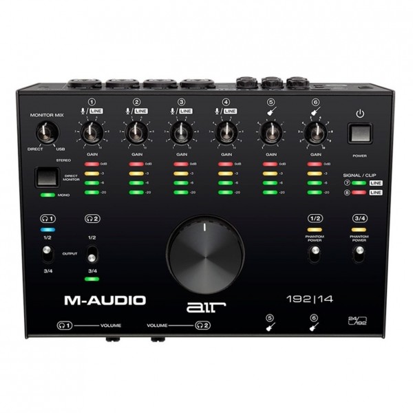 M-Audio AIR 192-14 Audio Interface Complete Production Bundle