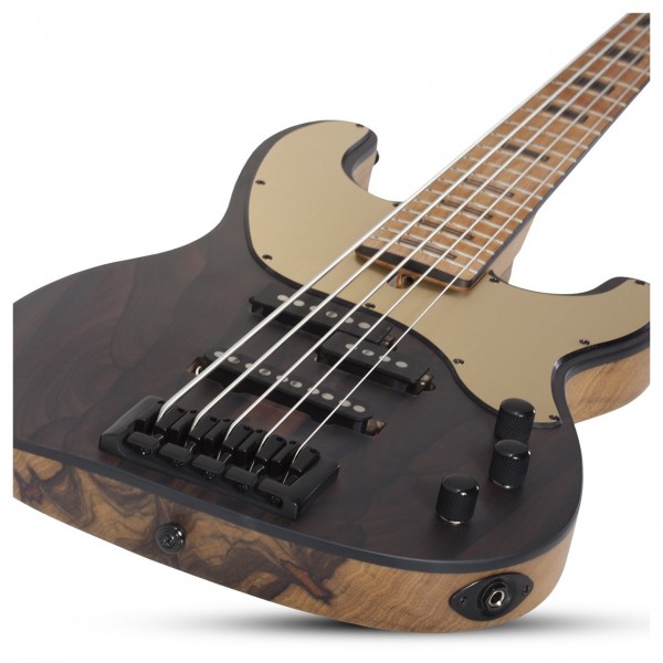 Schecter Model-T 5 5-String Bass, Exotic Ziricote