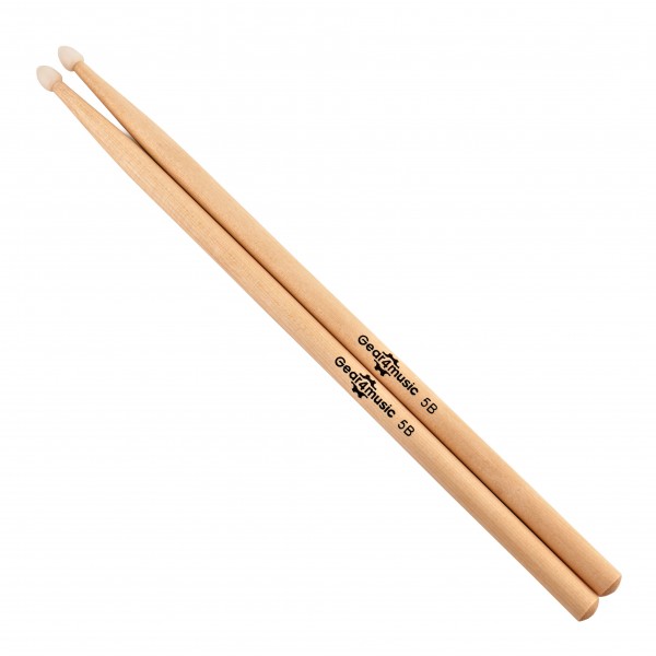 5B Nylon Tip Drumstick Bundle, 10 Pair Pack
