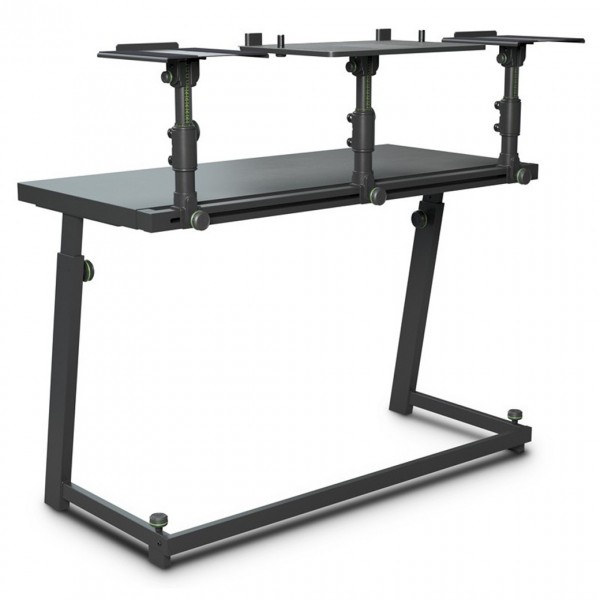Gravity FDJT01 DJ Desk with Speaker and Laptop Trays