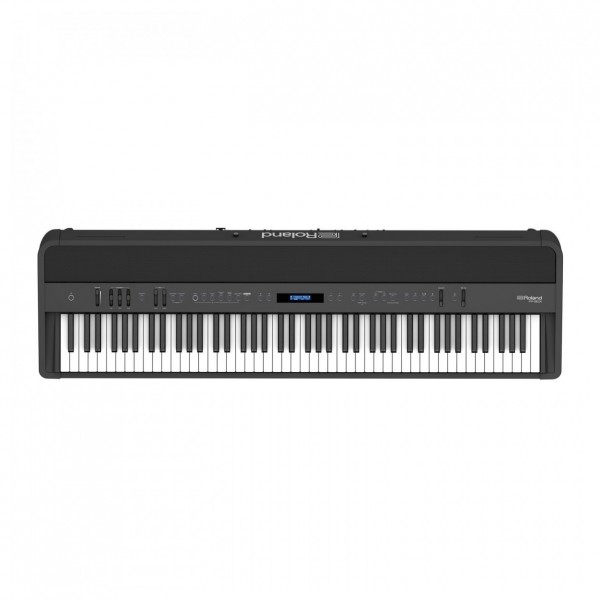 Roland FP-90X Digital Piano with Wood Frame Stand and Pedals, Black