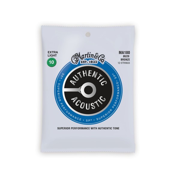 Martin MA180 Authentic Acoustic SP 80/20 Bronze 12-String 10-47