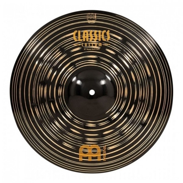 Meinl 16" Classics Custom Dark Heavy Crash & Gear4music Boom Arm Stand, Black