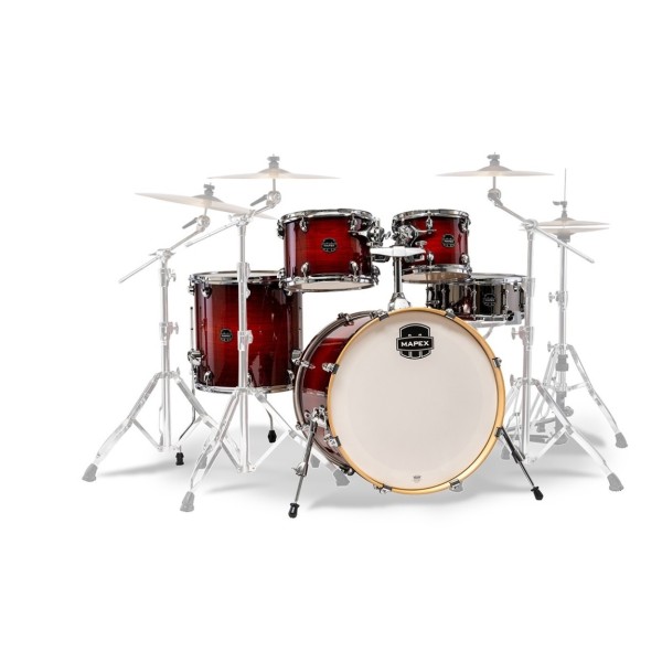 Mapex Armory 22" Rock Fusion 5pc Shell Pack w/Bag Set, Red Onyx Burst