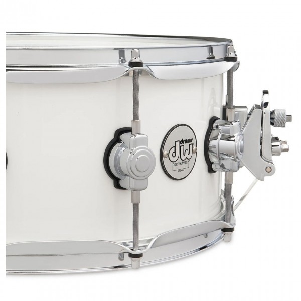 DW Design Series 14" x 6" Snare Drum, White Gloss