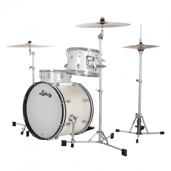 Ludwig Neusonic 20" Downbeat 3pc Shell Pack, Silver Silk
