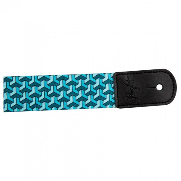 Flight Polyester Ukulele Strap, Trail Blue