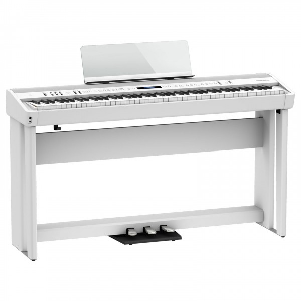 Roland FP-90X Home Piano Bundle, White