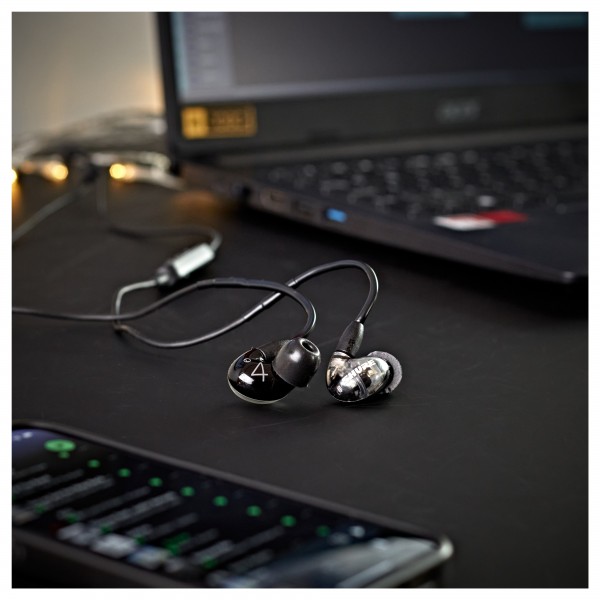 Shure AONIC 4 Sound Isolating Earphones, Black