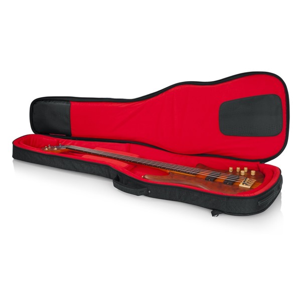 Gator GT-BASS-BLK Transit Series Bass Guitar Bag, Black