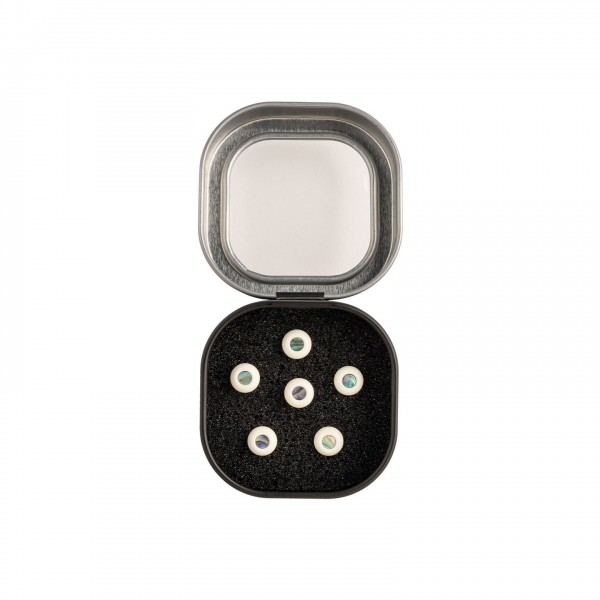 Martin 18APP0013 Luxe Bone with Pearl Bridge Pins, 6 Pack