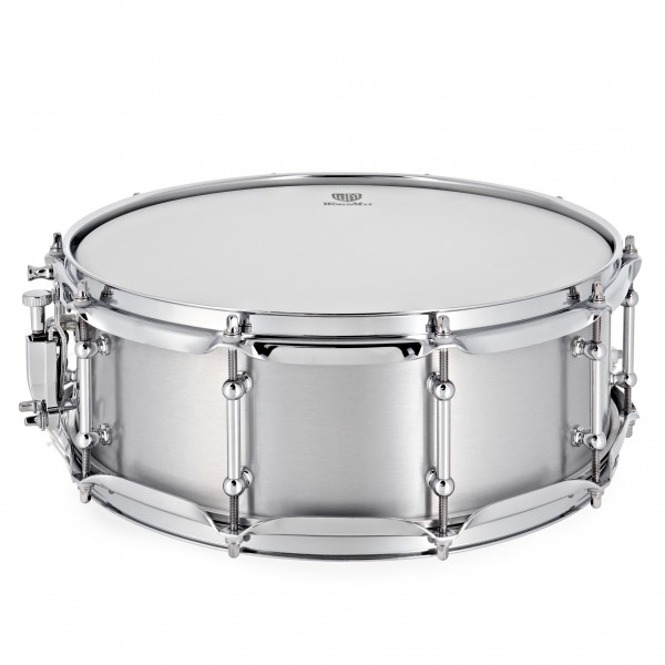 WorldMax 14" x 5" Seamless Aluminum Snare Drum, Chrome HW