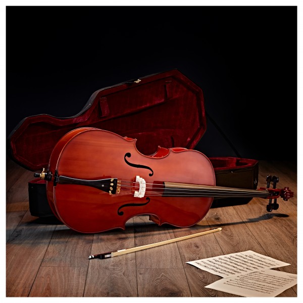 Student Plus 3/4 Size Cello Beginner Pack by Gear4music