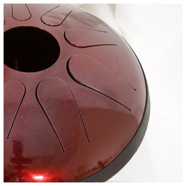 Idiopan Dominus 14" Tunable Tongue Drum w/Pick Up, Ruby Red