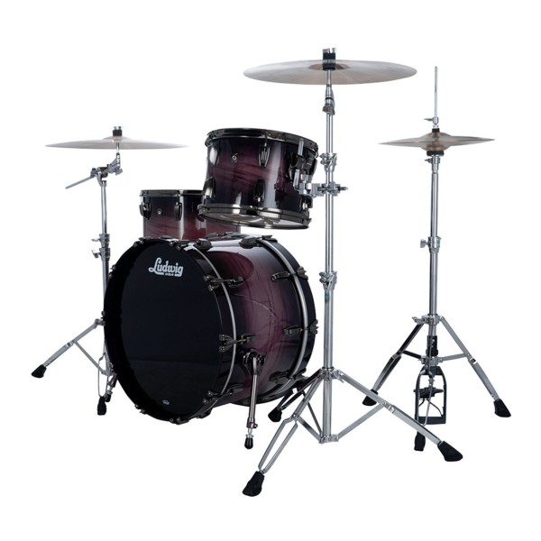Ludwig Classic Maple Exotic 22" Fab 3pc Shell Pack, Amethyst Burst