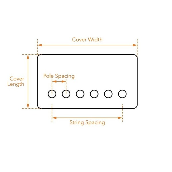 Guitarworks Humbucker Pickup Cover with Holes, Gold (Pack of 2)