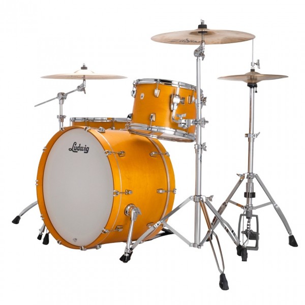 Ludwig Neusonic 24" Pro Beat 3pc Shell Pack, Satin Gold Slumbers