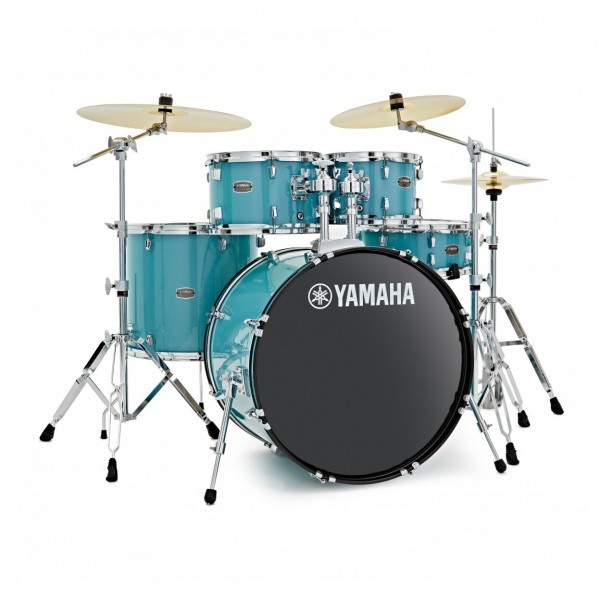 Yamaha Rydeen 20" Drum Kit w/Cymbals, Turquoise Glitter
