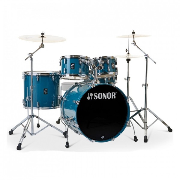 Sonor AQ1 22" 5pc Pro Drum Kit w/Cymbals, Caribbean Blue