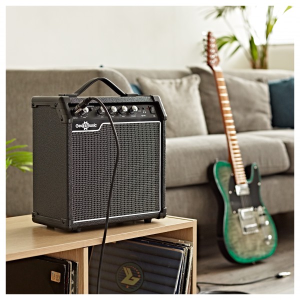 15W Electric Guitar Combo Amplifier by Gear4music
