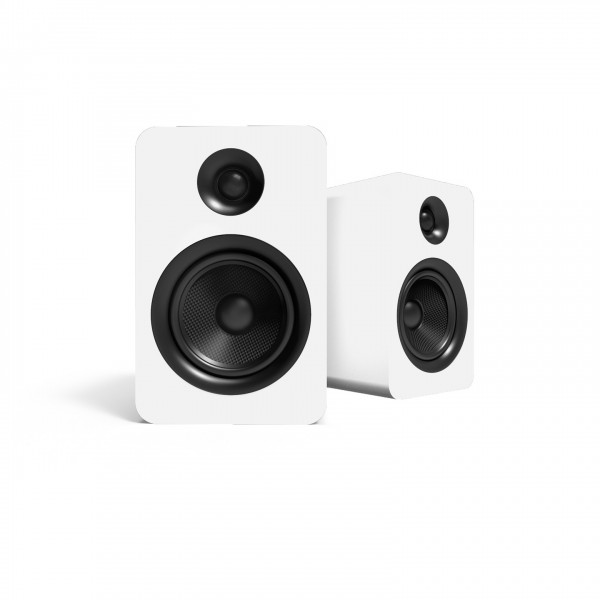 Kanto YU Passive 6" Bookshelf Speakers, Matte White
