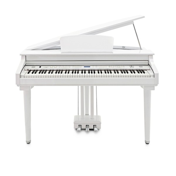 GDP-200 Digital Grand Piano with Stool by Gear4music, Gloss White