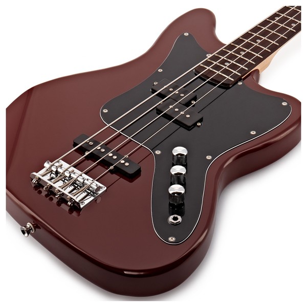 Seattle Bass Guitar + 15W Amp Pack, Red Wine