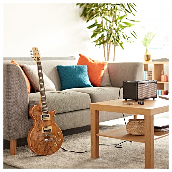 New Jersey Select Electric Guitar + 15W Pack, Spalted Maple