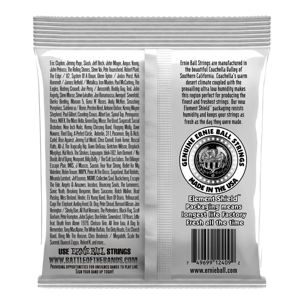 Ernie Ball 2406 Ernesto Palla Nylon Black & Silver Set, 28-48