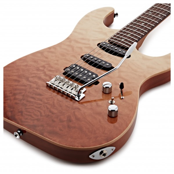 JET Guitars JS-45FB Elite Series HSS Rosewood, Fireburst