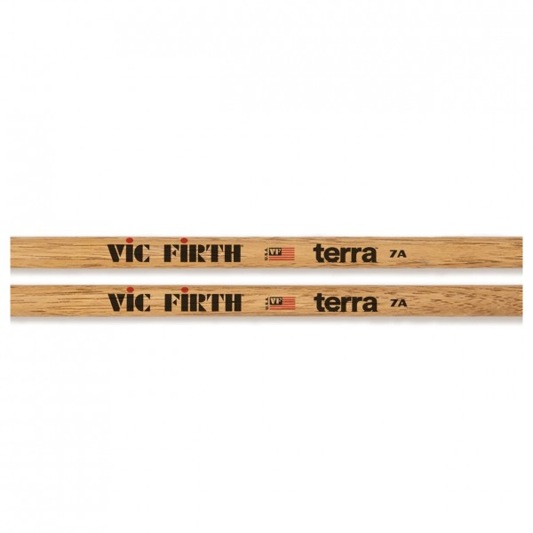 Vic Firth American Classic 7A Terra Series Drumsticks, Wood Tip