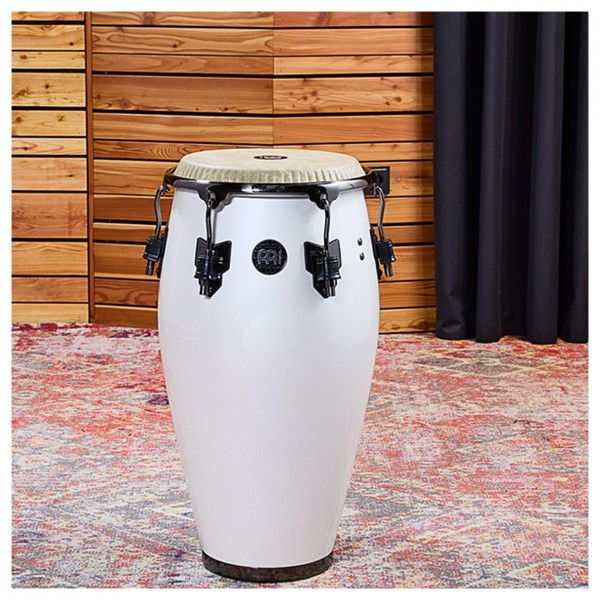 Meinl Percussion Artist Series Roberto Serrano Conga 11 3/4" Remo Fiberskyn Heads, Pearl White