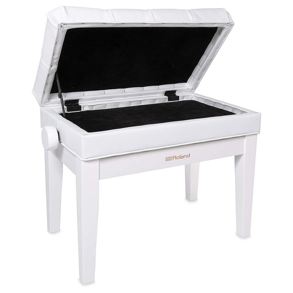 Roland RPB-500PW Piano Bench, Polished White