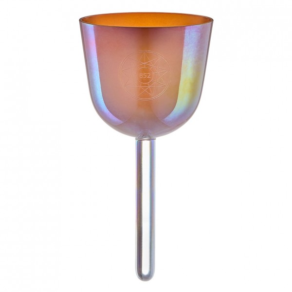 Meinl Sonic Energy 3.75" Essence Solfeggio Crystal Singing Bowl La 852 Hz, Mango Mojito
