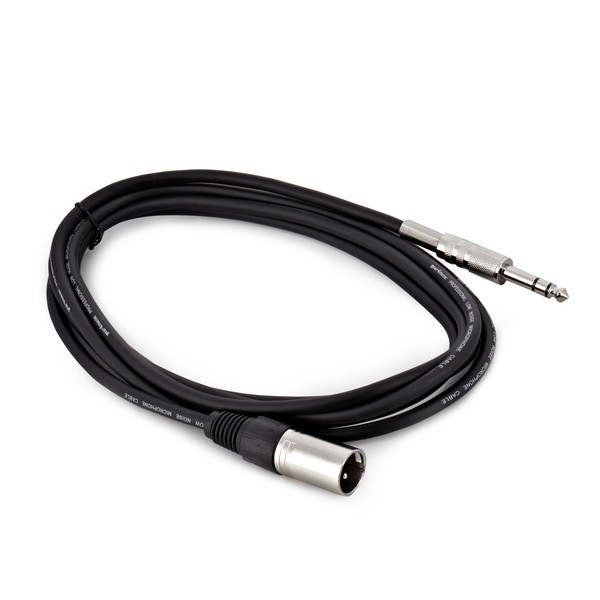 XLR (M) - Stereo 1/4inch Jack Pro Cable, 1m