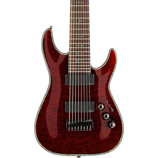 Schecter Hellraiser C-8 8 String, Black Cherry
