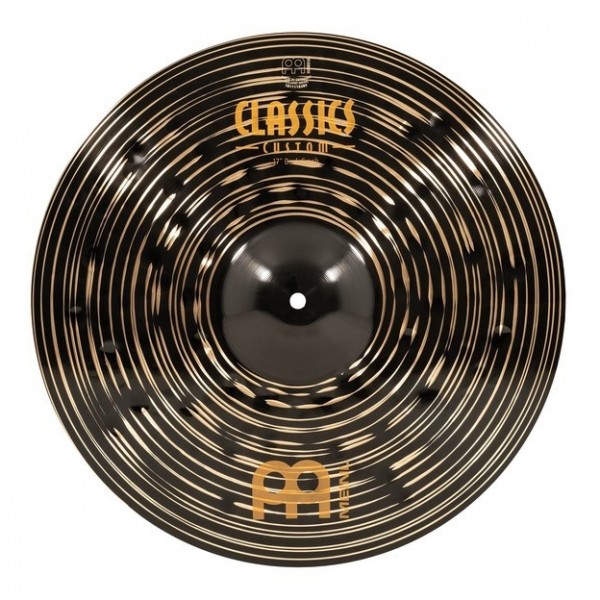 Meinl 17" Classics Custom Dark Crash Cymbal & Gear4music Boom Arm Stand, Black