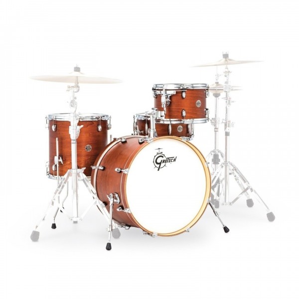 Gretsch Catalina 20" 4pc, DW 6000 Hardware & Cymbal Pack, Satin Walnut Glaze