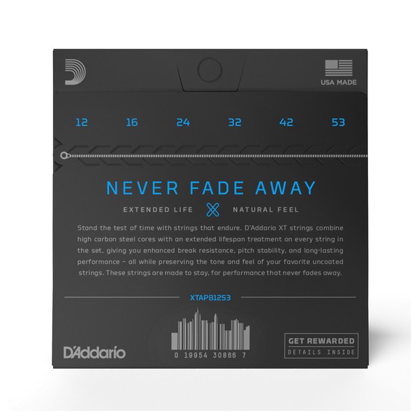 D'Addario XT Phosphor Bronze Light Acoustic Strings, 12-53