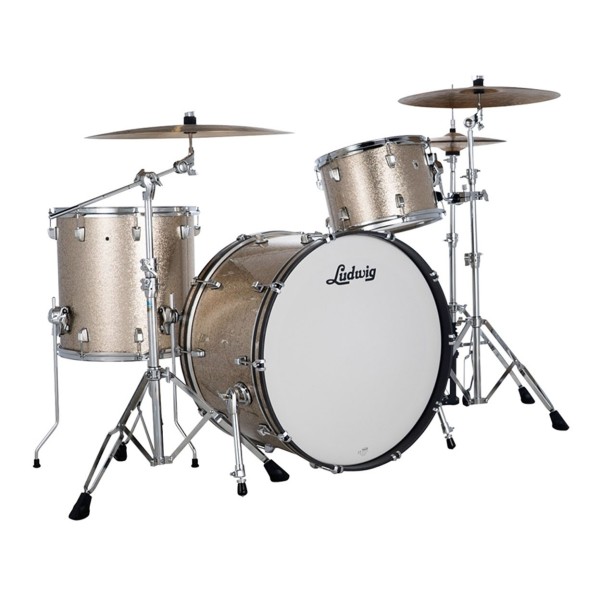 Ludwig Neusonic 24" Pro Beat 3pc Shell Pack, Titanium Super Sparkle