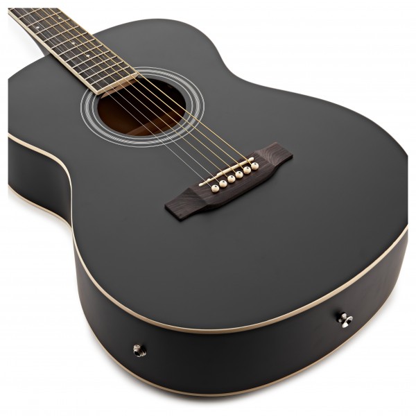 Student Left Handed Electro Acoustic Guitar by Gear4music, Black