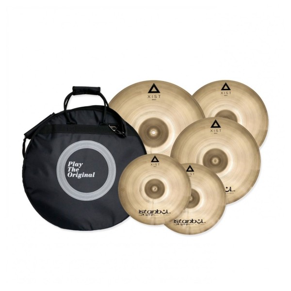 Istanbul Agop XIST Brilliant Cymbal Set With Free 18", Bag & Gibraltar 4000 Lightweight Stands