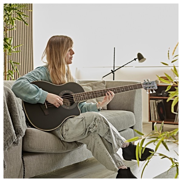 Roundback Electro Acoustic 5 String Bass Guitar by Gear4music