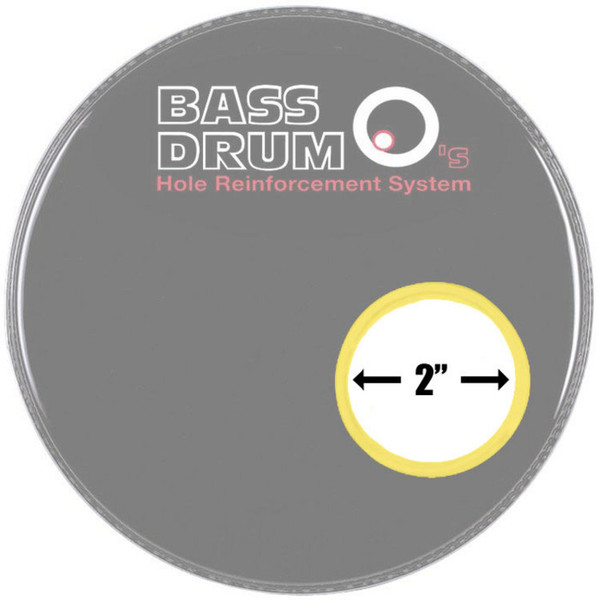 Bass Drum O's 2" Sound Hole Rings, Brass