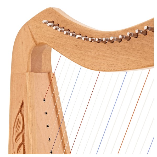 19 String Harp with Levers by Gear4music