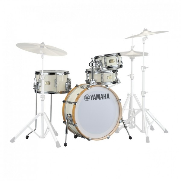 Yamaha Stage Custom Hip 20" 4pc Shell Pack, Classic White w/Bags