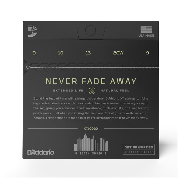 D'Addario XTJ0920 XT NPS Light Banjo Strings, 9-20