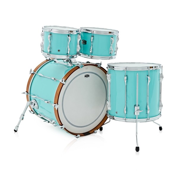 Yamaha Recording Custom 22" 4pc Shell Pack, Surf Green w/Bag Set