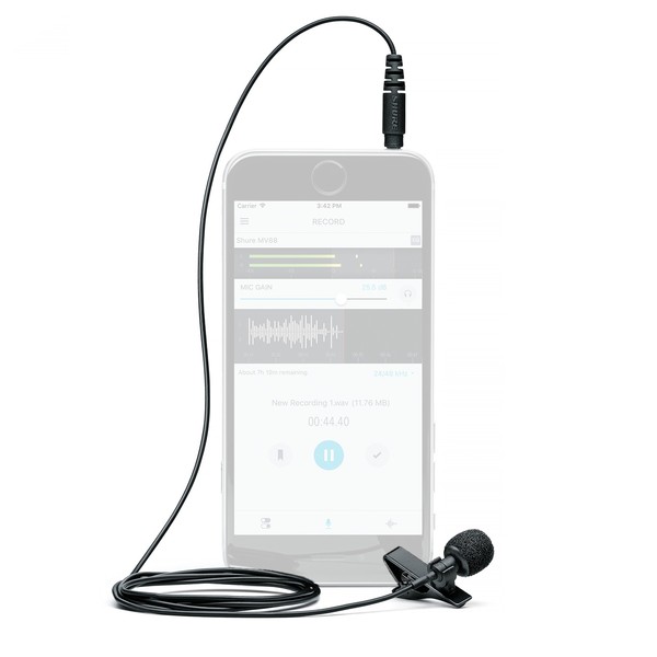 Shure Motiv MVL Lavalier Microphone for Smartphones and Tablets