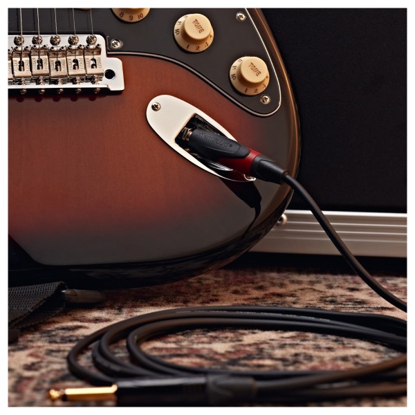 Studiospares Pro Neutrik Silent Mogami Guitar Cable, 10m Black